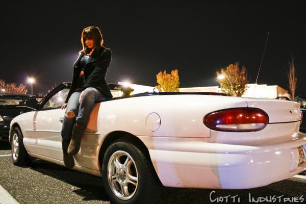 Official "BBMeet wannabe Model" on her car