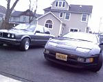 my z on the right and my friends e30