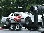 Racecar on the trailer