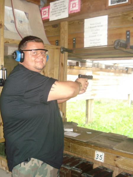 IN THE POCONOS AT THE SHOOTING RANGE, WISH I COULD HAVE BROUGHT MY OWN